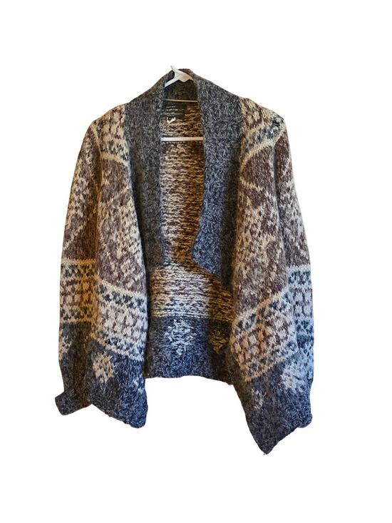 Eddie Bauer Sweaters - Eddie Bauer wool alpaca blend handknit cardigan size s/m